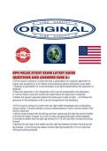 BPH NCLEX STUDY EXAM LATEST GUIDE QUESTIONS AND ANSWERS SURE