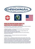 NURS 640 UPDATED EXAMS SCRIPT ALL QUESTIONS AND ANSWERS SURE 