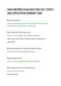 4006 MIDTERM EXAM HIGH-YIELD KEY TOPICS &NewLine;AND APPLICATION SUMMARY 2026 