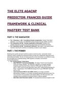 2026&sol;2027 Elite AGACNP Predictor&colon; Comprehensive Clinical Mastery & State Law Test Bank &lpar;60&plus; Questions&rpar;