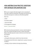 4006 MIDTERM EXAM MOCK TEST WITH &NewLine;ANSWER RATIONALES 2026