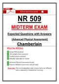 NR 509 Midterm Exam &ndash; Advanced Physical Assessment &ndash; &lpar;2026&rpar; Actual Questions & Answers &lpar;Chamberlain&rpar;