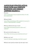 AAFCS EXAM UPDATED ACTUAL &NewLine;EXAM PAPER 2026 COMPLETE &NewLine;QUESTIONS AND CORRECT &NewLine;ANSWERS GRADED A&plus;