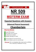 NR 509 Midterm Exam &ndash; Advanced Physical Assessment &ndash; &lpar;2026&rpar; Actual Questions & Answers &lpar;Chamberlain&rpar;