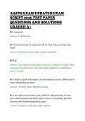 AAFCS EXAM UPDATED EXAM &NewLine;SCRIPT 2026 TEST PAPER &NewLine;QUESTIONS AND SOLUTIONS &NewLine;GRADED A&plus;