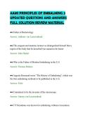 AAMI PRINCIPLES OF EMBALMING 3 &NewLine;UPDATED QUESTIONS AND ANSWERS &NewLine;FULL SOLUTION REVIEW MATERIAL