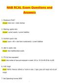 NAB RCAL EXAM Newest 2026 Questions and Correct Answers &lpar;Latest 2026 &sol; 2027 Update&rpar; Graded A&plus; Verified by Experts