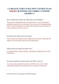 CA BRANCH 3 STRUCTURAL PEST CONTROL EXAM 2026&sol;2027 QUESTIONS AND CORRECT ANSWERS GRADED A&plus;&NewLine;&NewLine;
