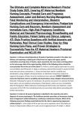 The Ultimate and Complete Maternal Newborn Proctor Study Guide 2025&comma; Covering ATI Maternal Newborn Nursing Concepts&comma; Prenatal Care and Pregnancy Assessment&comma; Labor and Delivery Nursing Management&comma; Fetal Monitoring and Interpretation&comma; Obstetric Complication