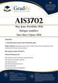 AIS3702 May June Portfolio &lpar;ANSWERS&rpar; Semester 1 2026 - Due 8 June 2026