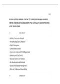 FLORIDA CERTIFIED GENERAL CONTRACTOR EXAM QUESTIONS AND ANSWERS &vert;&NewLine;VERIFIED AND WELL DETAILED ANSWERS &vert; PLUS RATIONALES &vert; GUARANTEED PASS &vert;&NewLine;LATEST EXAM UPDATE