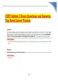 CSET Subtest 2 Exam Questions and Answers Top Rated Latest Version