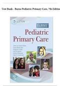 Burns&rsquo; Pediatric Primary Care 7th Edition Test Bank &vert; Complete Chapters 1&ndash;14 &vert; Verified Answers & Rationales