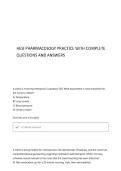 Hesi Pharmacology Practice 100 Verified Questions with Standards-Based Explanations