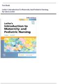 TEST BANK for Leifer's Introduction to Maternity and Pediatric Nursing&comma; 10th Edition By Gloria Leifer &vert; Chapters 1-34&vert; Complete Guide A&plus; 2026