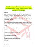 NR-509&colon; Advanced Abdominal Assessment & Clinical Reasoning Exam Questions with Correct Answers 2026 Update