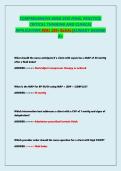 COMPREHENSIVE RNSG 2539 FINAL PRACTICE&colon; CRITICAL THINKING AND CLINICAL APPLICATION&vert;REAL 230&plus;Qs&As&vert;ALREADY GRADED A&plus;