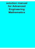 Advanced Engineering Mathematics 2025&sol; 2026 Study Guide Key Concepts Calculus Linear Algebra Differential Equations and Problem Solving Review Notes