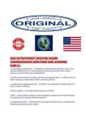 ISSA NUTRITIONIST UPDATED EXAMS COMPREHENSIVE QUESTIONS AND ANSWERS