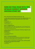 NURS 260 FINAL EXAM WITH 100&percnt; &NewLine;DETAILED CORRECT ANSWERS &NewLine;2025&sol;2026 STUDY SET 