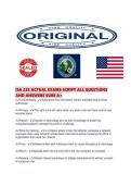 ISA 235 ACTUAL EXAMS SCRIPT ALL QUESTIONS AND ANSWERS SURE 