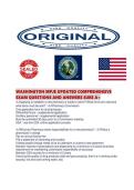 WASHINGTON MPJE UPDATED COMPREHENSIVE EXAM QUESTIONS AND ANSWERS SURE 