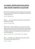 DC BOILER CERTIFICATION EVALUATION&NewLine;2026 SOLVED QUESTION COLLECTION&NewLine;
