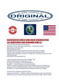WASHINGTON MPJE CORE MAIN EXAMINATION ALL QUESTIONS AND ANSWERS SURE