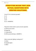 PIPEFITTER NCCER TEST 2026 &NewLine;ACTUAL QUESTIONS WITH &NewLine;VERIFIED SOLUTIONS&period; 