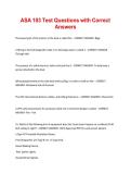 ASA 103 Test Questions with Correct Answers
