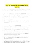 ASA 103 Review Questions with Correct Answers