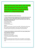 AGACNP Practice Test 2026&colon; 250&plus; Board&NewLine;Style Questions & Answers for Acute &NewLine;Care NP Certification &lpar;AANP&sol;ANCC&rpar; &vert; &NewLine;Graded A&plus; &vert; Guaranteed Pass&excl;&excl;