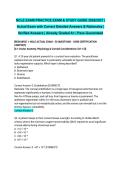 NCLE EXAM PRACTICE EXAM & STUDY GUIDE 2026&sol;2027 &vert; Actual Exam with Correct Detailed Answers & Rationales &vert; Verified Answers &vert; Already Graded A&plus; &vert; Pass Guaranteed&NewLine;&NewLine;