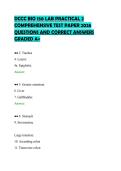 DCCC BIO 150 LAB PRACTICAL 2&NewLine;COMPREHENSIVE TEST PAPER 2026&NewLine;QUESTIONS AND CORRECT ANSWERS&NewLine;GRADED A&plus;