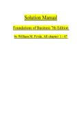solution manual for foundations of business 7th edition by william m&period; pride chapters 1-47