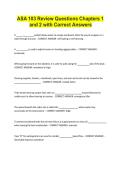 ASA 103 Review Questions Chapters 1 and 2 with Correct Answers&period;