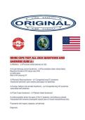 IBHRE CEPS TEST ALL 2026 QUESTIONS AND ANSWERS SURE