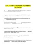 ASA 103 QUESTIONS WITH VERIFIED ANSWERS