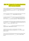 ASA 103 - Hands On Crusing Questions with Correct Answers&period;