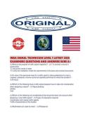 IMSA SIGNAL TECHNICIAN LEVEL 1 LATEST 2026 EXAMINERS QUESTIONS AND ANSWERS SURE