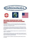 IMSA SIGNAL TECHNICIAN LEVEL 1 LATEST EVALUATION EXAM QUESTIONS AND ANSWERS