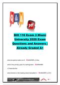 BIO 116 Exam 3 Miami University Questions and Answers &lpar;180&plus; Verified Q&A&rpar; &vert; DNA Replication&comma; Transcription&comma; Translation&comma; Gene Regulation&comma; Microbiology&comma; Virology & Biotechnology &vert; Miami University Biology