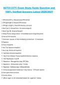 NATCO CCTC Exam Study Guide &ndash; Questions and Verified Answers 2026&sol;2027 Complete Exam Material