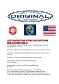 CCTC UPDATED CORE MAIN EXAMS QUESTIONS AND ANSWERS SURE