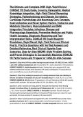 The Ultimate and Complete 2025 High-Yield Clinical COMSAE 115 Study Guide&comma; Covering Osteopathic Medical Knowledge Integration&comma; High-Yield Clinical Reasoning Strategies&comma; Pathophysiology and Disease Correlation&comma; Cardiology Pulmonology and Neurology Core Con
