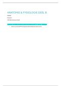 Anatomie & Fysiologie Deel B &vert; PGZE03 &vert; Aeres Hogeschool &vert; 2025&sol;26