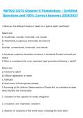 NATCO CCTC Chapter 4 Thanatology &ndash; Certified Questions and Correct Answers 2026&sol;2027 Complete Exam Material