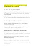 ASBESTOS PRACTICE EXAM 2 QUESTIONS AND ANSWERS 2026-2027 A&plus; GRADE