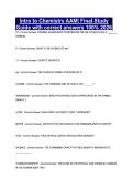 Intro to Chemistry AAMI Final Study Guide with correct answers 100&percnt; 2026