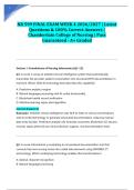 NR 599 FINAL EXAM WEEK 4 2026&sol;2027 &vert; Latest Questions & 100&percnt; Correct Answers &vert; Chamberlain College of Nursing &vert; Pass Guaranteed - A&plus; Graded&NewLine;&NewLine;